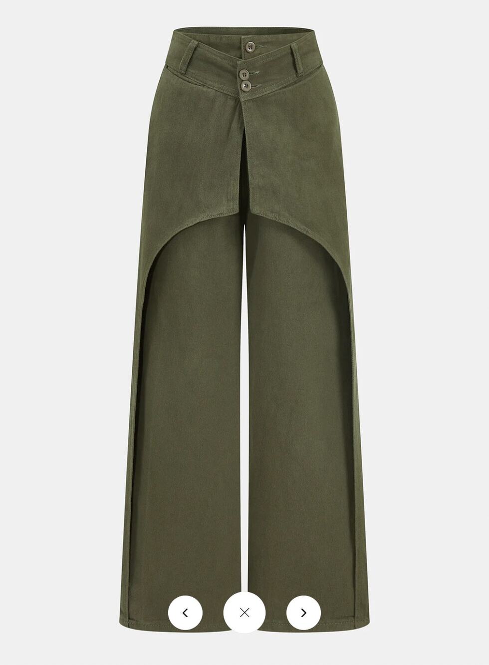 NWT Commense Overlay Panel Mid-Waist Wide-Leg Jeans Sz XS